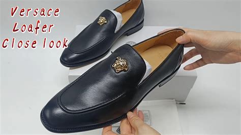 versace loafers mens replica|medusa apron toe loafer men.